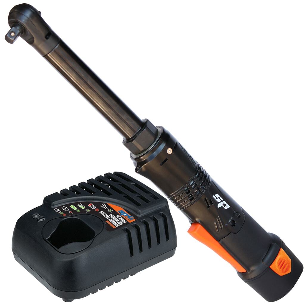 SP Tools 12V 3/8" 2.0AH MINI RATCHET WRENCH - LONG NECK (Includes 2Ah Battery & Charger)