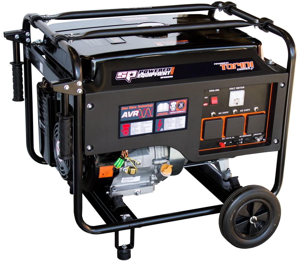 SP Tools Industrial Generator 13HP 6.8kva Pull Start SPG6800