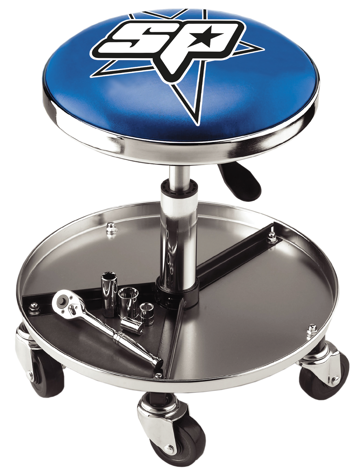 SP Tools Heavy Duty Swivel Seat With Storage SPR-55