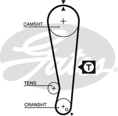 Timing Belt  Gates T078