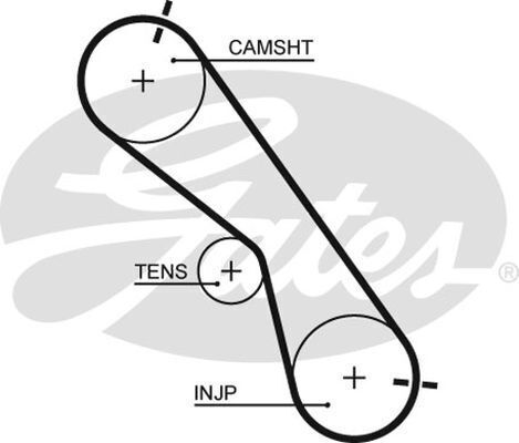 Timing Belt Gates T1511 for Toyota Hilux KUN16 Uted Diesel 1KD-FTV