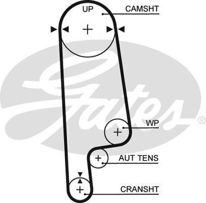 Timing Belt Gates T187 For HONDA ACCORD ODYSSEY PRELUDE Petrol 2.2L