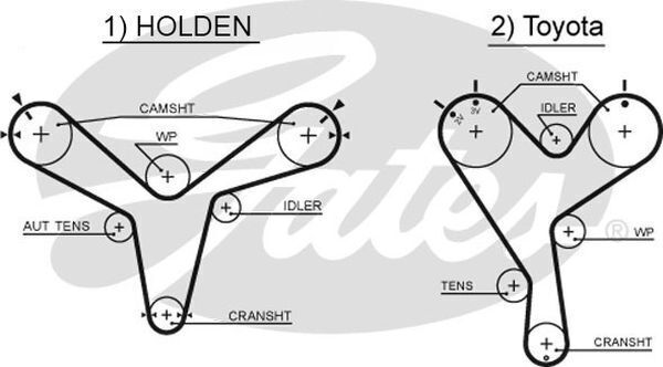 Timing Belt Gates T200 For Holden Apollo Lexus ES Toyota Camry