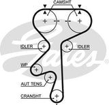 Timing Belt Gates T305 for Holden Captiva CG SUVAWD 2.4 Petrol Z24XED