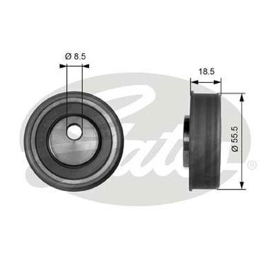Timing Belt Tensioner Pulley Gates T41038 for Mitsubishi Lancer CZ,CJ Sedan EVO VIII - 260 (CT9A) 2.0 Petrol-T 4G63