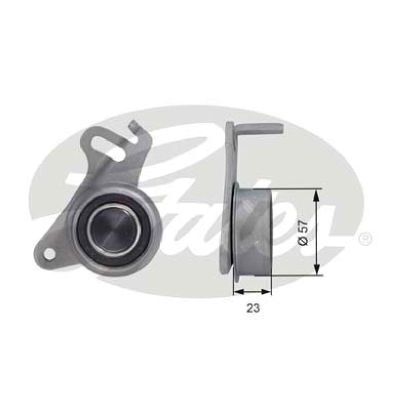 Timing Belt Tensioner Pulley Gates T42130 for Mitsubishi Triton ML,MN C/Chassis DiD (KA4T) 2.5 Diesel 4D56 HP,4D56