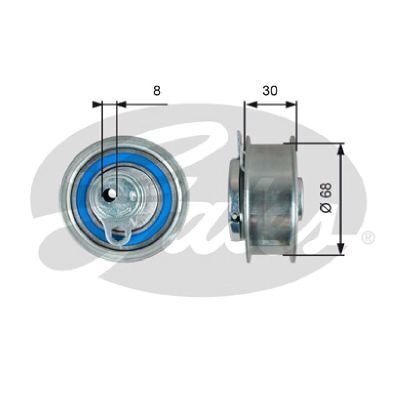 Timing Belt Tensioner Gates T43219 for Volkswagen Amarok 2HA, 2HB, S1B, S6B, S7A, S7B Ute TDI 2.0 Diesel CDBA,CNFA