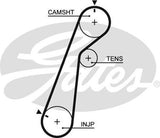 Timing Belt Gates T741 For FORD Courier MAZDA B-Series  Bravo E-Series