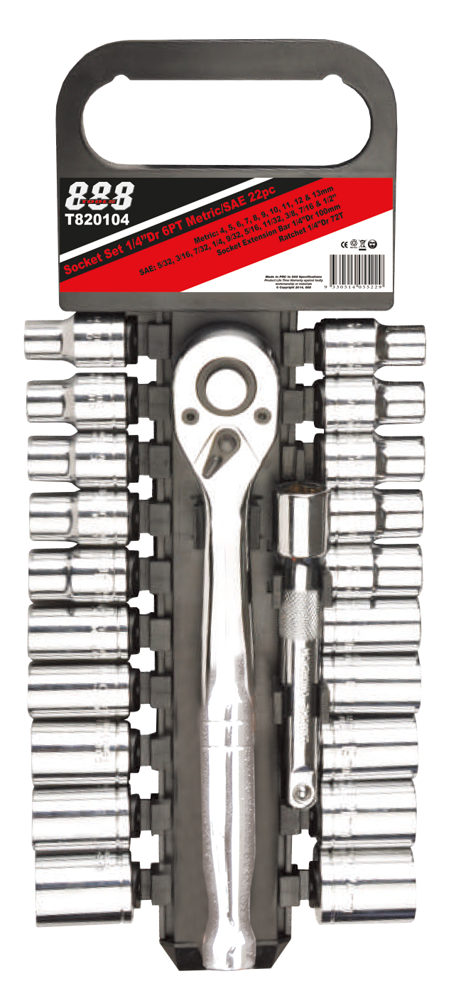 SP Tools Socket Set 1/2 Drive 12 Point Metric/SAE 22Piece T820305