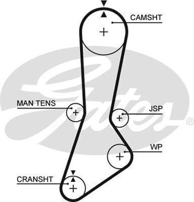 Timing Belt Gates T829 For FORD ECONOVAN MAZDA E-SERIE