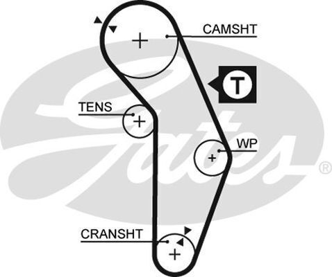 Timing Belt Gates T889 For MITSUBISHI LANCER PROTON PERSONA