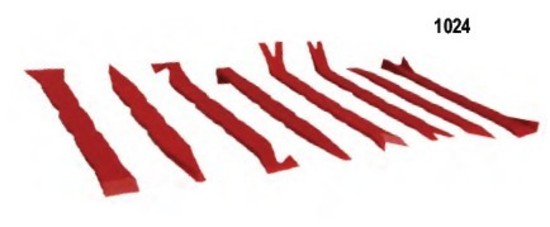 Eight Piece Pry Bar & Scraper Set T&E Tools 1024
