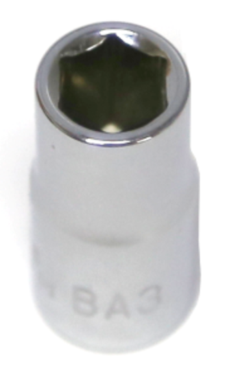 3BA x 1/4"Drive 6 Point Standard Socket T&E Tools 1203BA