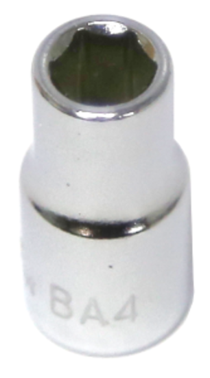 4BA x 1/4"Drive 6 Point Standard Socket T&E Tools 1204BA