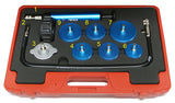 8 Piece HGV Cooling System Pressure Test Kit T&E Tools 12280
