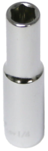 1/4" x 1/4"Drive 6 Point Deep Socket T&E Tools 12408