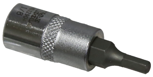 1/8"   x 1/4"Dr. In-Hex Socket 35mm L T&E Tools 12904