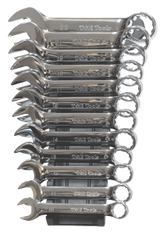 12 Piece Metric Stubby Combination Wrench Set T&E Tools 13110S