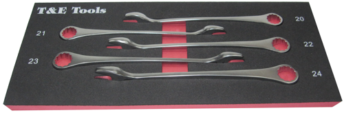 5 Piece Dolphin Metric Combination Wrenches T&E Tools 13111