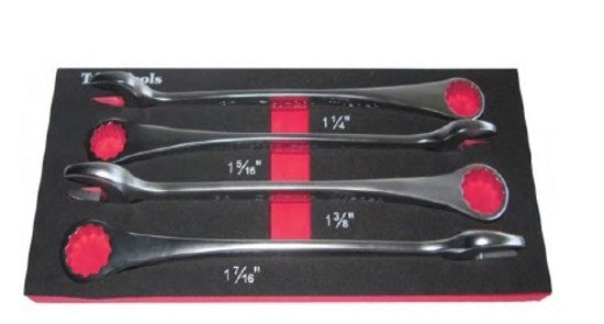 4 Piece Dolphin SAE Combination Wrenches T&E Tools 13117