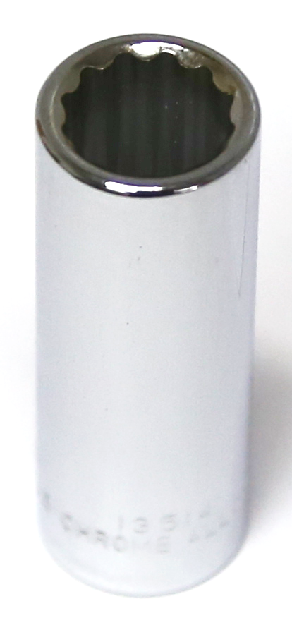 7/16" x 3/8" Drive Deep SAE Socket (12 Point) T&E Tools 13514