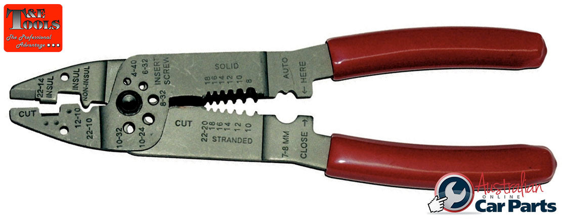 Insulated & Non-Insulated Wire Crimp & Strip Pliers T&E Tools 137
