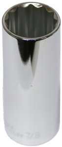 7/8" x 1/2" Drive Deep Socket (12 Point) T&E Tools 14528