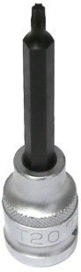 T20 1/2" Drive Torx-r Sockets Long 100mm Length T&E Tools 14820