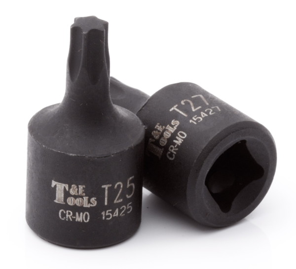 T10 1/4"Drive Torx-r Impact Sockets 32mm Length T&E Tools 15410