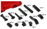 Plastic Panel Beating 12 Piece Dolly Set T&E Tools 1564