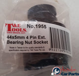 No.1955 - 44mm Four Tooth External Bearing Nut Socket