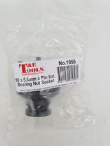 50mm Four Tooth External Bearing Nut Socket T&E Tools 1956