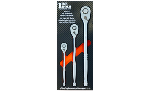 3 Piece Super Fine Master Ratchet Set T&E Tools TE-21533
