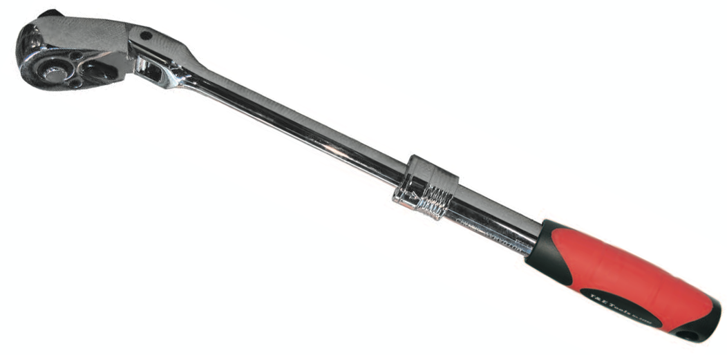 1/4" Drive Flex-Head Extendable Ratchet 175-225mm T&E Tools 22698