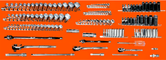145 Piece SAE/Metric Socket Set T&E Tools 234135C
