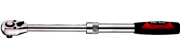 1/2"Dr. 72T. Adjust/Handle Ratchet 305/445mm T&E Tools 24695