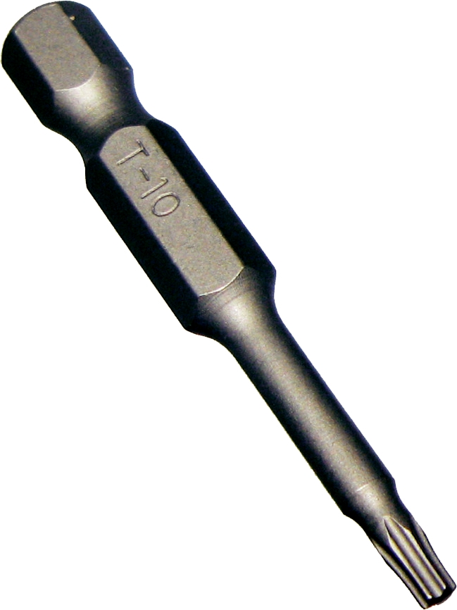 T10 Torx x 1/4"Hex Bit 50mm Long T&E Tools 30462