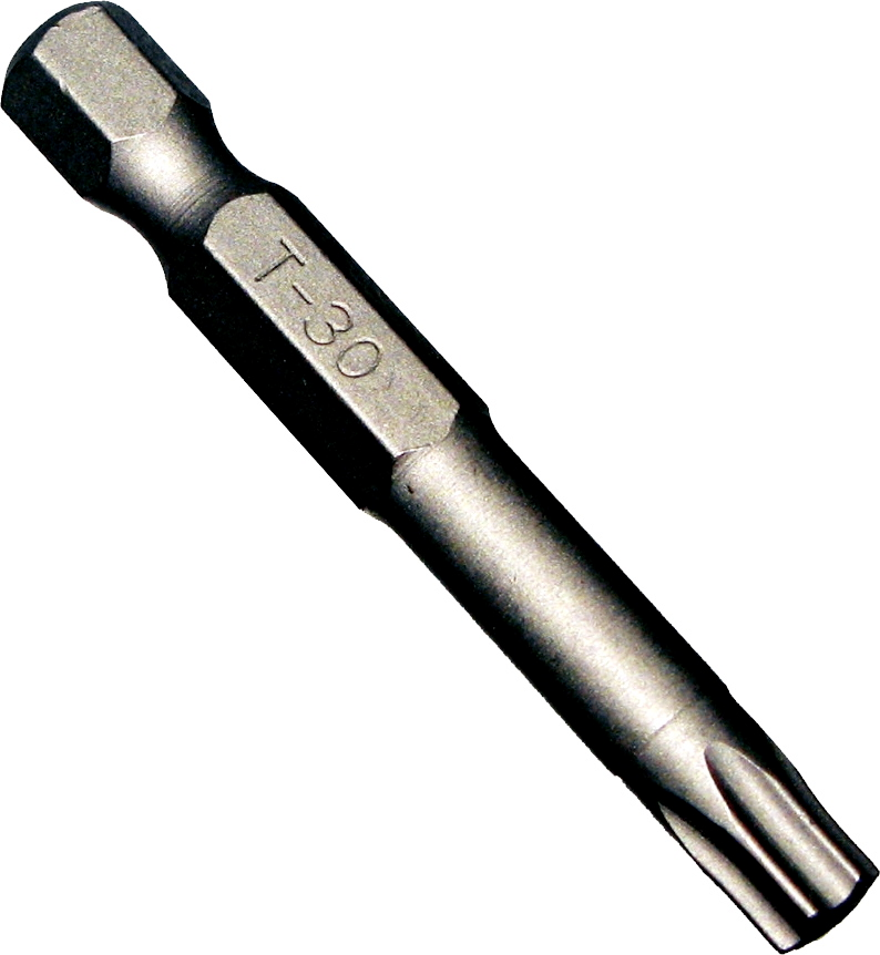 T30 Torx x 1/4"Hex Bit 50mm Long T&E Tools 30467