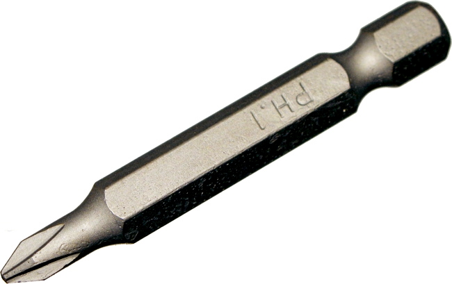 #1 Phillips Power Bit 1/4" Hex T&E Tools 30511