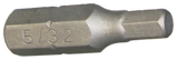 5/32" x 1/4" Hex In-Hex Insert Bit T&E Tools 30605