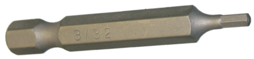 3/32" x 1/4" Hex In-Hex Power Bit T&E Tools 30613