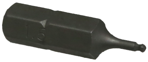 1.5mm x 1/4" Hex Ball-End In-Hex Insert Bit T&E Tools 30810