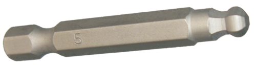 5mm x 1/4" Hex Ball-End In-Hex Insert Bit T&E Tools 30825