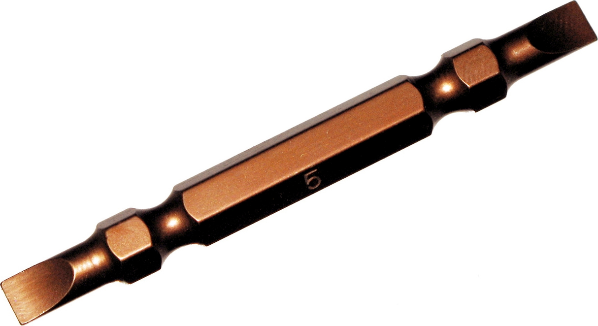 Slotted Double Ended Power Bit (5.0 x 0.6mm) T&E Tools 30906