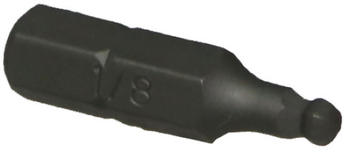 1/8" x 1/4" Hex Ball-End In-Hex Insert Bit T&E Tools 30913