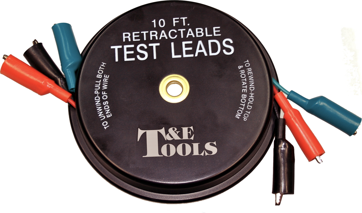 Retractable Test Leads (10Ft) T&E Tools 3346