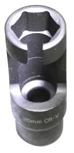 20mm 6 Point Open Side Sensor/ Injector Socket 80mm long T&E Tools 4033