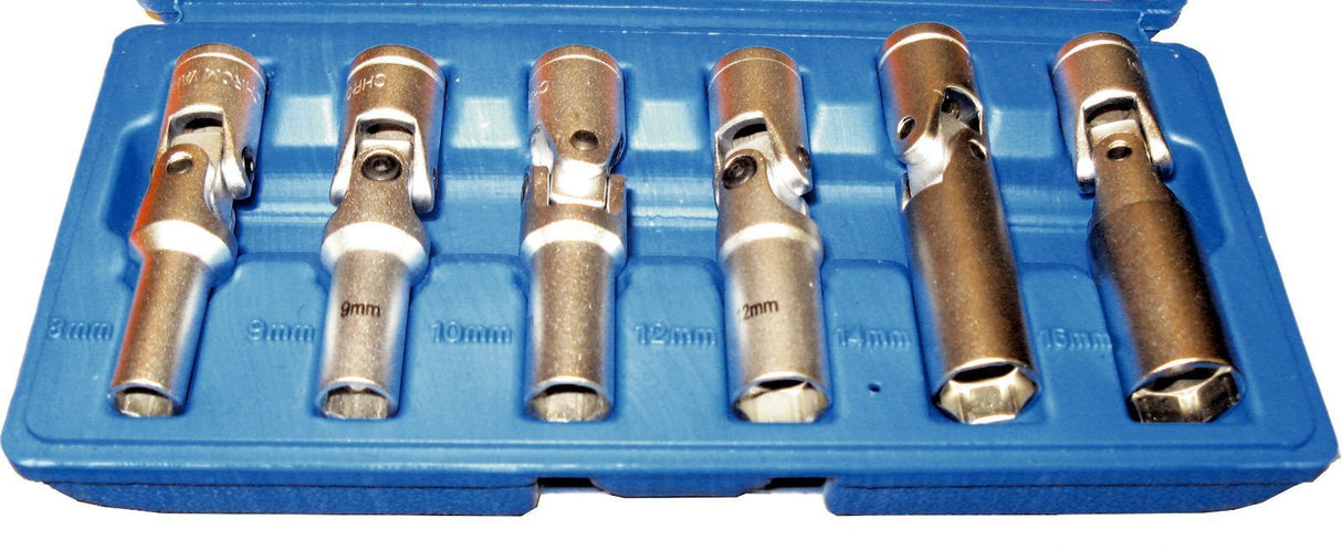 Glow Plug Socket 6 piece Set T&E Tools 4133
