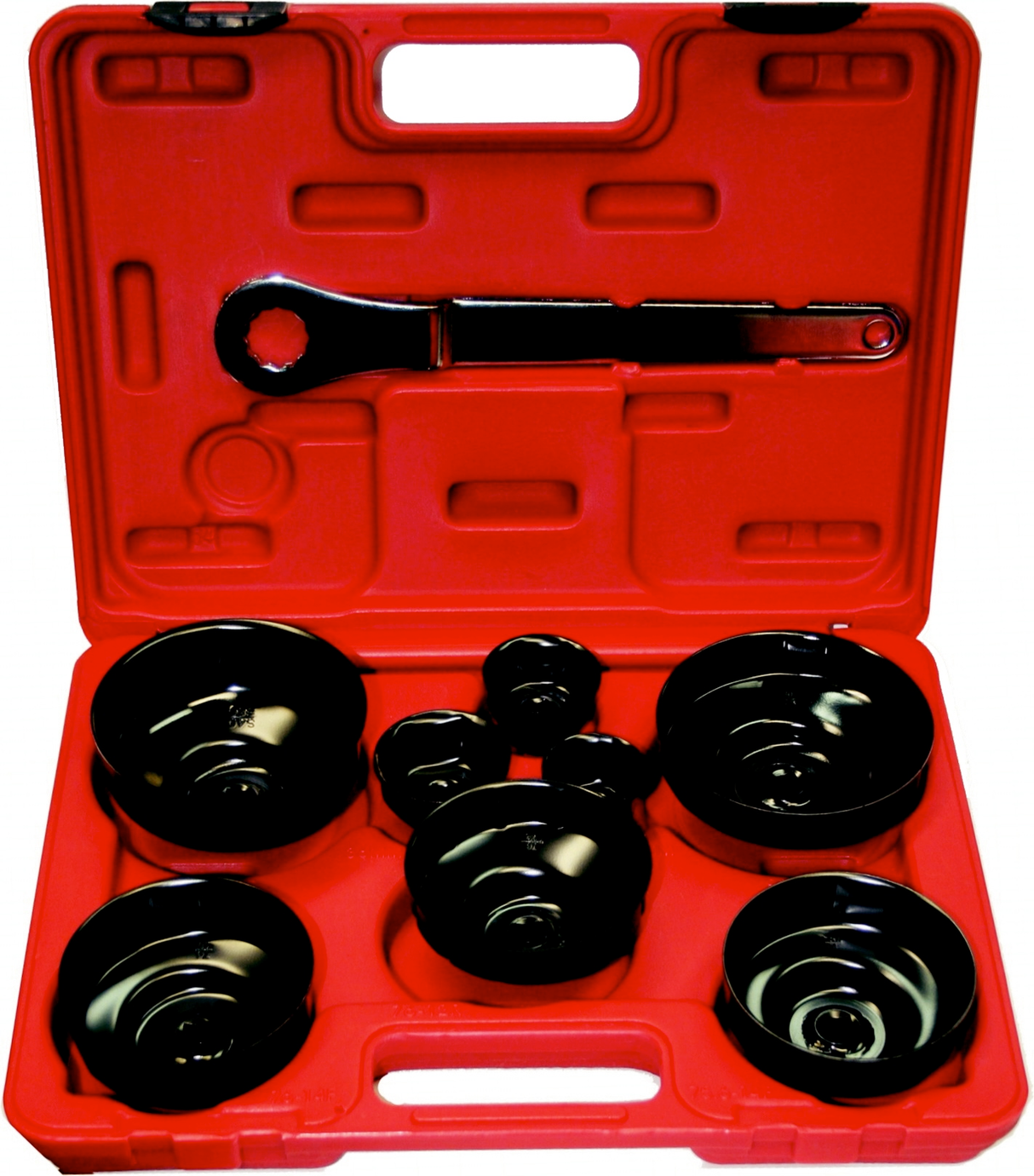 9 Piece Euro Cup Style Oil Filter Wrench Set T&E Tools 4292