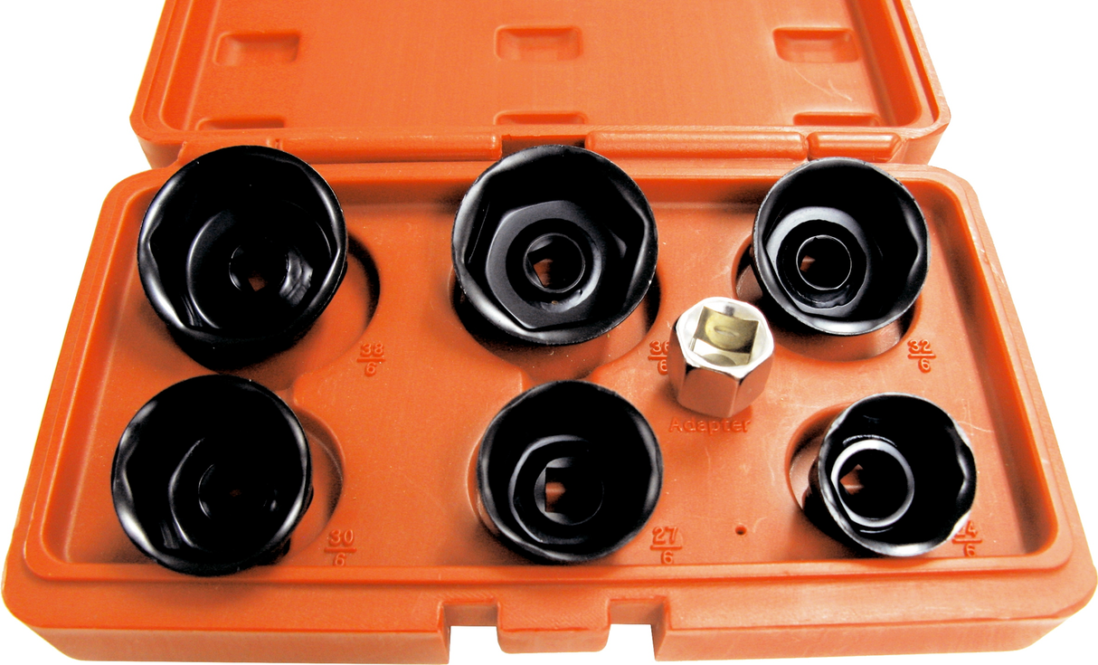 7 Piece Oil Filter Wrench Set T&E Tools 4303